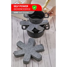 Self Power Kalın Tencere,tava & Borcam Koruyucu Çizdirmez Elyaf Keçe 6'lı Set 30X30 cm Tava Çizdirmez