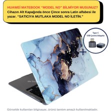 SyncCase Huawei Matebook D14 Kılıf Uyumlu (2019-2020-2021-2022 Yılı) ile Uyumlu Kılıf Marble14NL