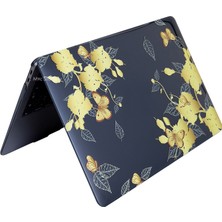 SyncCase Huawei Kılıf Matebook D15 Kılıf (2019-2020-2021-2022 Yılı) ile Uyumlu Kristal Flower01NL Kapak Kılıf