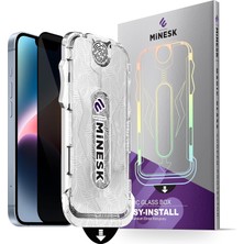 Store Max iphone 13-13 Pro-14 Için Privacy Hayalet Gizlilik Filtreli Kolay Kurulum Ekran Koruyucu Toz Bırakmayan ve Kendiliğinden Yapışan Hizalama Kitli Temperli Cam (13-13 Pro-14)