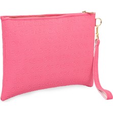 Defnella Yazılı El Askılı Portföy Clutch Çanta