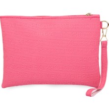 Defnella Yazılı El Askılı Portföy Clutch Çanta