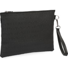 Defnella Yazılı El Askılı Portföy Clutch Çanta