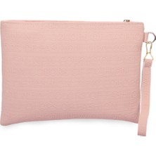 Defnella Yazılı El Askılı Portföy Clutch Çanta