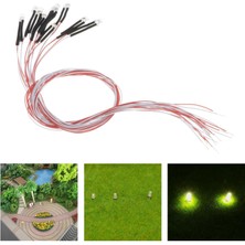 Chasoe 10 Ön- 3mm LED Işık Diyotlar DC3V Model Tren Düzeni Yeşil (Yurt Dışından)