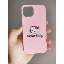 Lucek Cases iPhone 14 Pro Max Hello Kitty Tasarım Pembe Lansman Telefon Boyun Askılı Set Kılıf