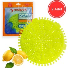 Mulpex Limon Kokulu Pisuvar Süzgeci - 2 Adet - Pisuvar, Küvet ve Lavabolar Için 15X15 cm