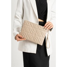 Defnella Geometrik Desenli Portföy Clutch El Çantas