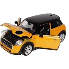 Trust Store Metal 1:24 Mini Cooper Hatch 24058W Model Araba Turuncu Erkek Çocuk Araba Oyun Oyuncak Koleksiyon