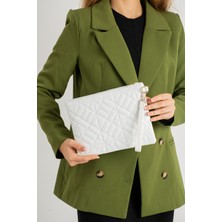 Defnella Geometrik Desenli Portföy Clutch El Çantas