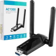 Zoli Lb-Link AC1300MBPS USB 3.0 Wifi Adaptörü Dual Band 2.4ghz/5ghz Uyumlu Dahili 2dbi Antenler