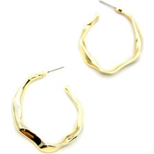 Royaleks Kıvrımlı Küpe - Altın