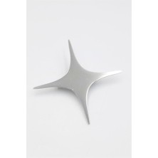 Royaleks Çelik Yıldız Broş - Gümüş