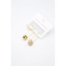 Royaleks 3'lü Filkete Küpe - Altın