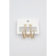 Royaleks Taşlı Küpe - Altın