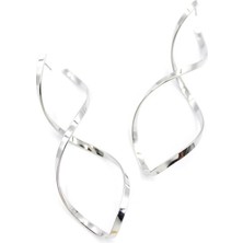 Royaleks Dalgalı Küpe - Gümüş