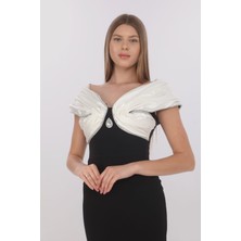 Suseb Midi Boy Özel Tasarım Drape Detaylı Elbise