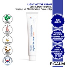 P.CALM Traneksamik Asit ve Arbutin Içeren Yatıştırıcı, Onarıcı, Nemlendirici Light Active Krem - 40gr