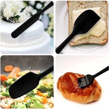 Tekno Trust 6lı Takım Yanmaz Yapışmaz Mutfak Pasta Slikon Yumurta Fırçası Kaşık Bıçak Spatula Seti