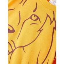 Galatasaray Orijinal ve Lisanslı Sarı Bebek Sweatshirt Aslan Ahşap Kutulu