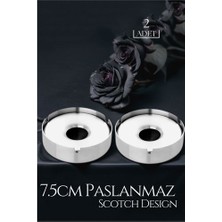 Takaz Global Mini Hazneli Küllük Paslanmaz Çelik 2 Li Scotch Design 719129