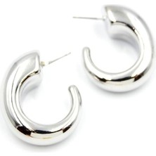 Royaleks Halka Küpe - Gümüş