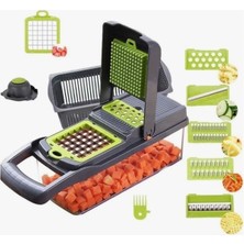 Tekno Trust Veggie Slicer Sebze Doğrayıcı Sebze Dilimleyici 16 Parça
