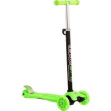 Open Cart Yeni Ur Shinaro Maxi LED Işıklı 3 Tekerlekli Yükseklik Ayarlı Yeşil Scooter