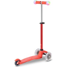 Open Cart Yeni Ur  MINI2GROW Deluxe Magic LED 3 Tekerlekli Scooter Red