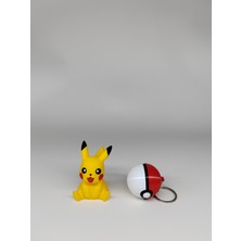 Stilcraft Pikachu Figür ve Poketopu Anahtarlık