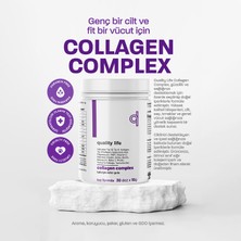 Quality Life Collagen Complex Saf Toz 300 Gr Tip1 Tip2 Tip3 Tip5 Tıp10 Hidrolize Kolajen Peptit Magnezyum Msm Çinko Bakır Selenyum Biotin