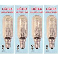 Lığtex 28W 2800K (Sarı Işık) E14 Duylu Aspiratör Ampulü (4 Adet)