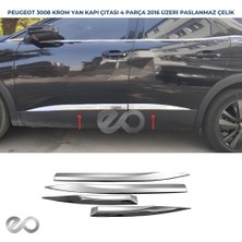 Ebal Oto Peugeot 3008 Krom Yan Kapı Çıtası 4 Kapı 2016 Ve Üzeri P.Çelik