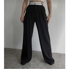 Bebe Plus Siyah Palazzo Pantolon