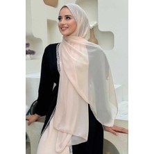 Taş Detaylı Şifon Şal 2026 Taş