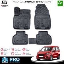 Life Tuning Ford Courier 3D Pro Havuzlu Paspas 2014-2022 A+ Kalite
