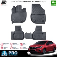 Life Tuning Honda City 3D Pro Havuzlu Paspas 2021 Üzeri A+ Kalite