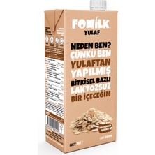 Fomilk Yulaf Sütü 1 L Bitkisel Bazlı Laktozsuz Vegan