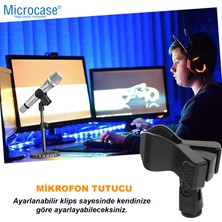 Microcase Universal Mikrofon Tutucu Parça Mikrofon Kelepçesi AL4620