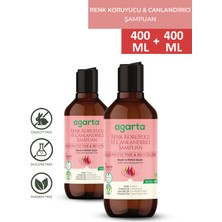 2 Adet Agarta doğal Şampuan Saçlar Renk Koruyucu ve Canlandırıcı 400 ml