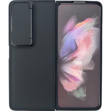 Nettech Samsung Galaxy Z Fold 4 Uyumlu Manyetik Standlı Seri Arka Koruma Kılıf