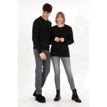 U.S. Polo Assn. Erkek Regular Fit Bisiklet Yaka Siyah Kazak 50297049-VR046
