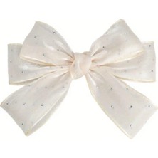 Gigi Giyim Mini Zirkon Taş Süslemeli Büyük Fiyonk Model Otomatik Toka