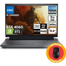 Dell G15 5530 I9-13900HX 40-Gbddr5 1 Tbssd Rtx 4060 15.6" Fhd Windows 11 Pro + MD200 Mouse G155530017U_MD200BT71