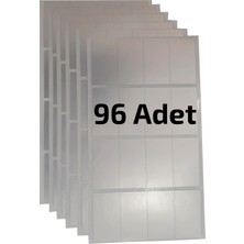 Dijital Barkod Su Geçirmez Yırtılmaz Pet Etiket Mutfak Düzenlemesi, Gıda Saklama, Kavanozlar, El Işleri Için 96 Ad.