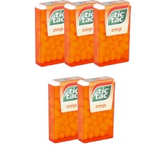 Tic Tac Portakal Aromalı Şeker 18 Gr. (5 Adet)