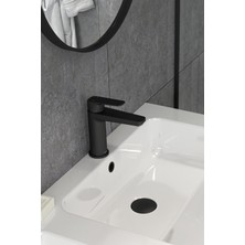 Teska Quars Lavabo Bataryası-Full Siyah