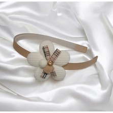 Gigi Giyim Zirkon Taş Süslemeli Pötikare Desenli Papatya Figürlü Taç