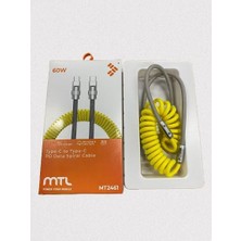 Mtl 60W Type-C To Type-C Pd Data Spiral Kablo