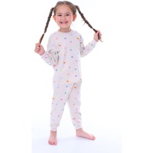 Renkli Kelebekler Kız Çocuk Pijama Takımı